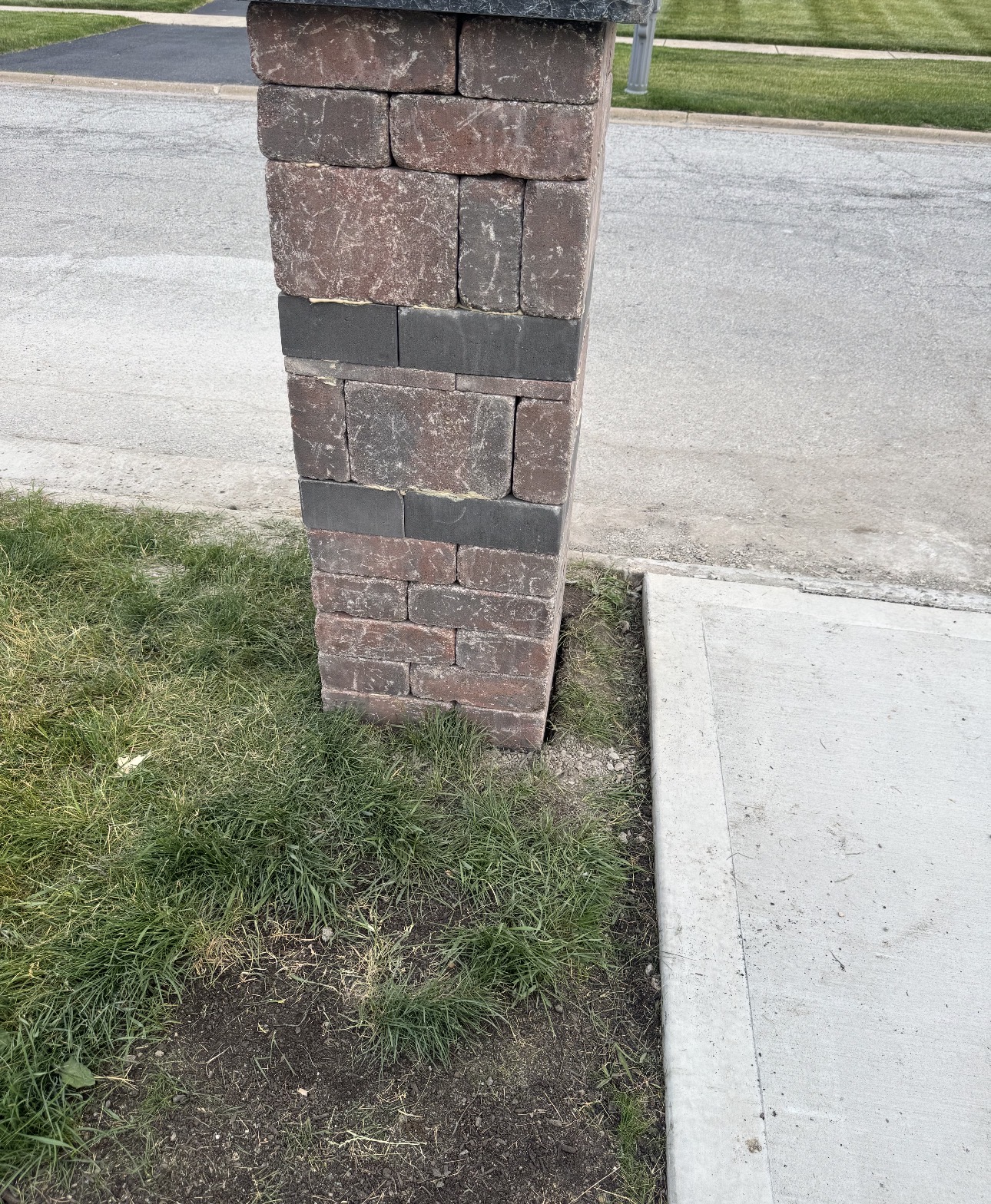 Mailbox Pillar Base Detail