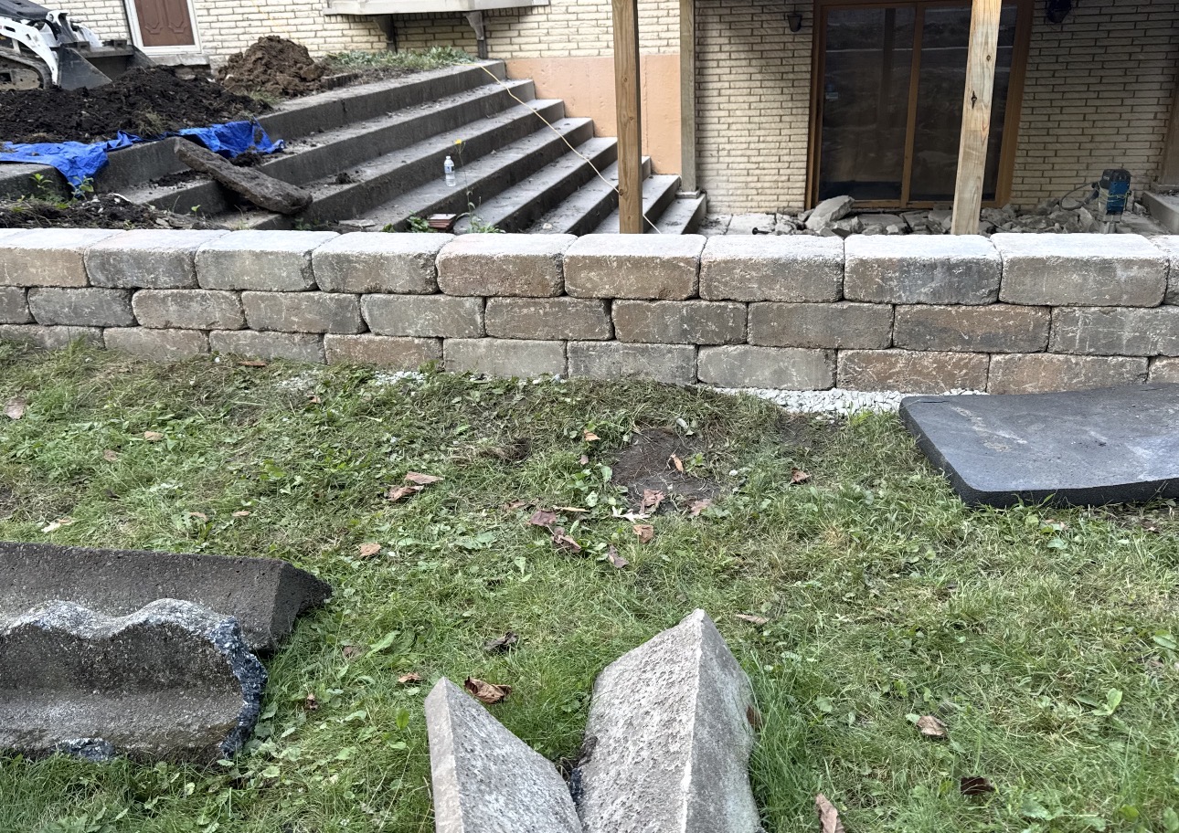 Tiered Retaining Wall